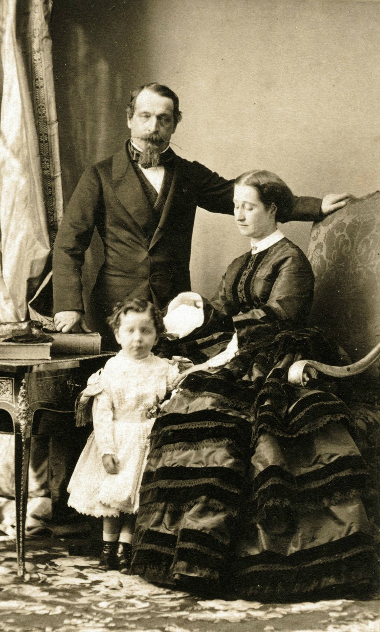 Cesarz Napoleon III i jego rodzina autorstwa Andre Adolphe Eugene Disderi