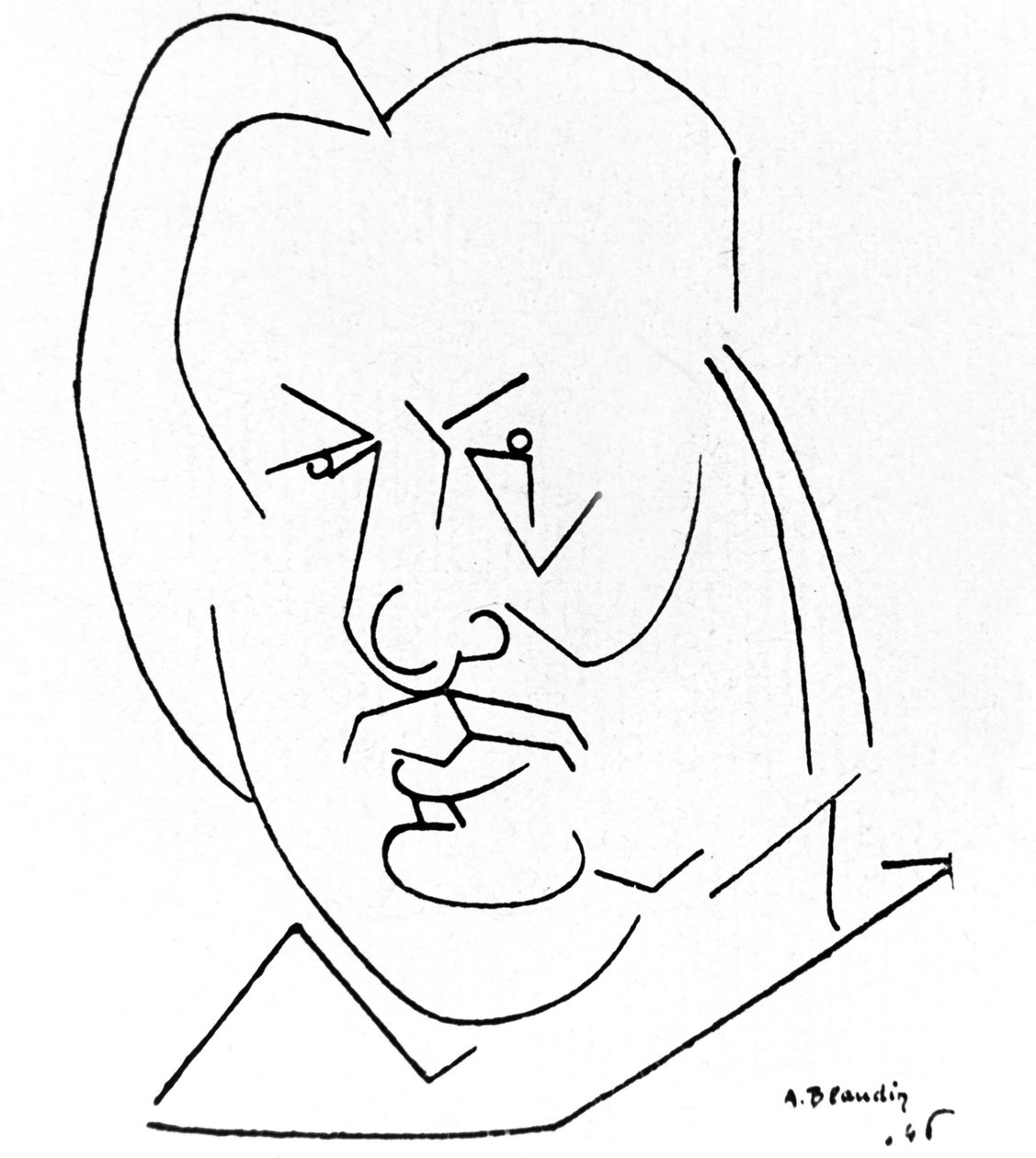 Honoriusz Balzac autorstwa André Blandin