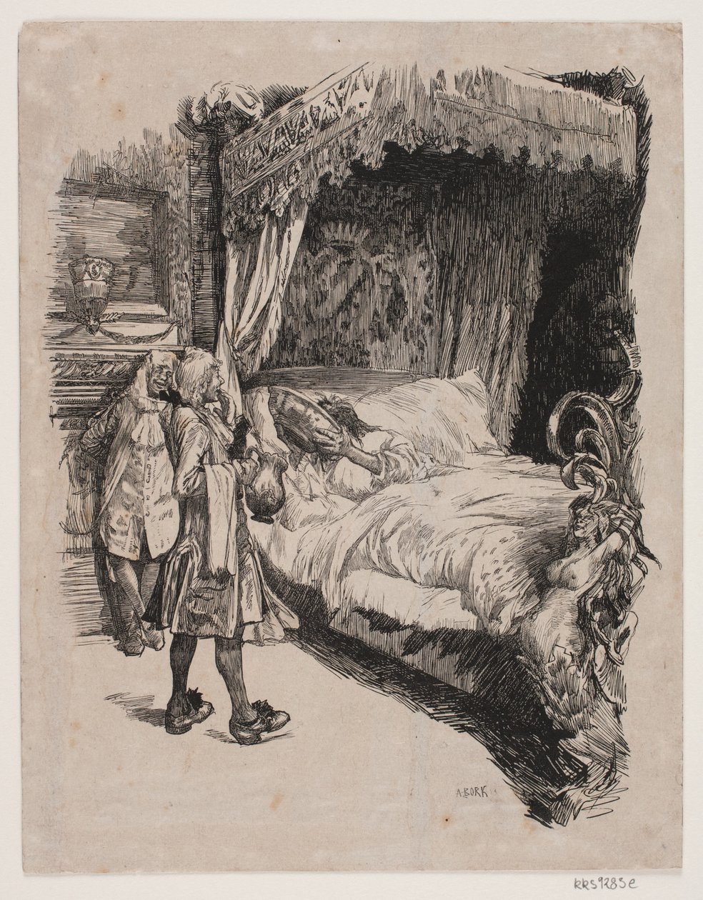Ilustracja do filmu „Jeppe na górze” autorstwa André Bork