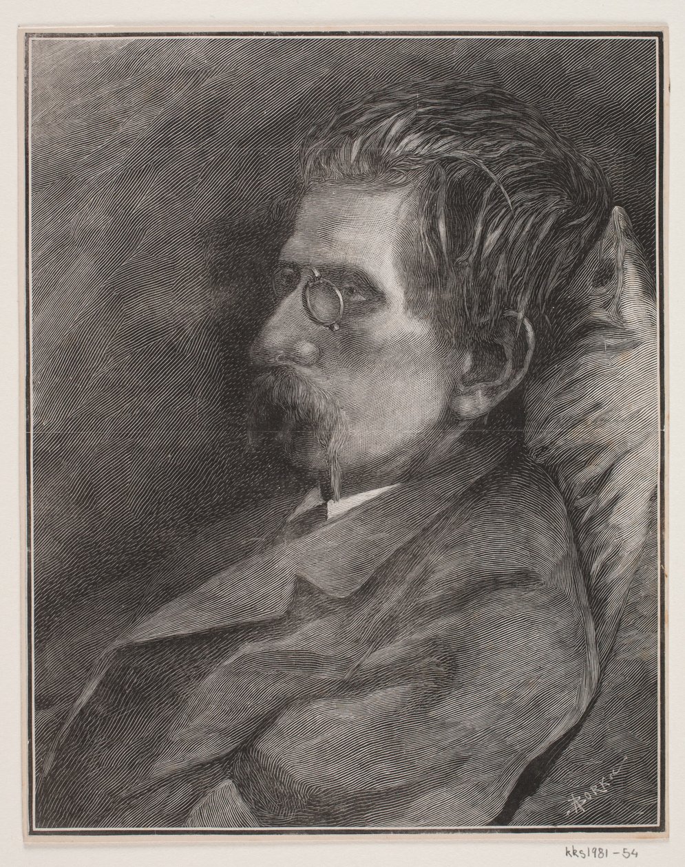 Portret J.P. Jacobsen autorstwa André Bork