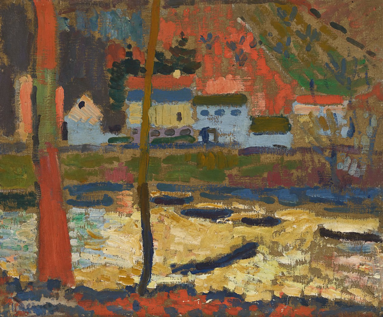 Wzdłuż Sekwany w Chatou autorstwa Andre Derain