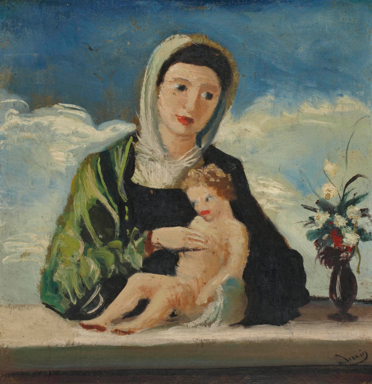 Dziewica z Dzieciątkiem (wg Belliniego) autorstwa Andre Derain