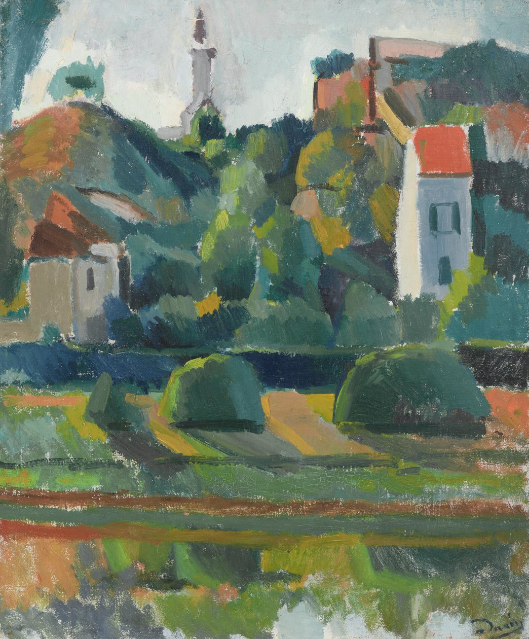 Rzeka w Montreuil-sur-Mer autorstwa Andre Derain