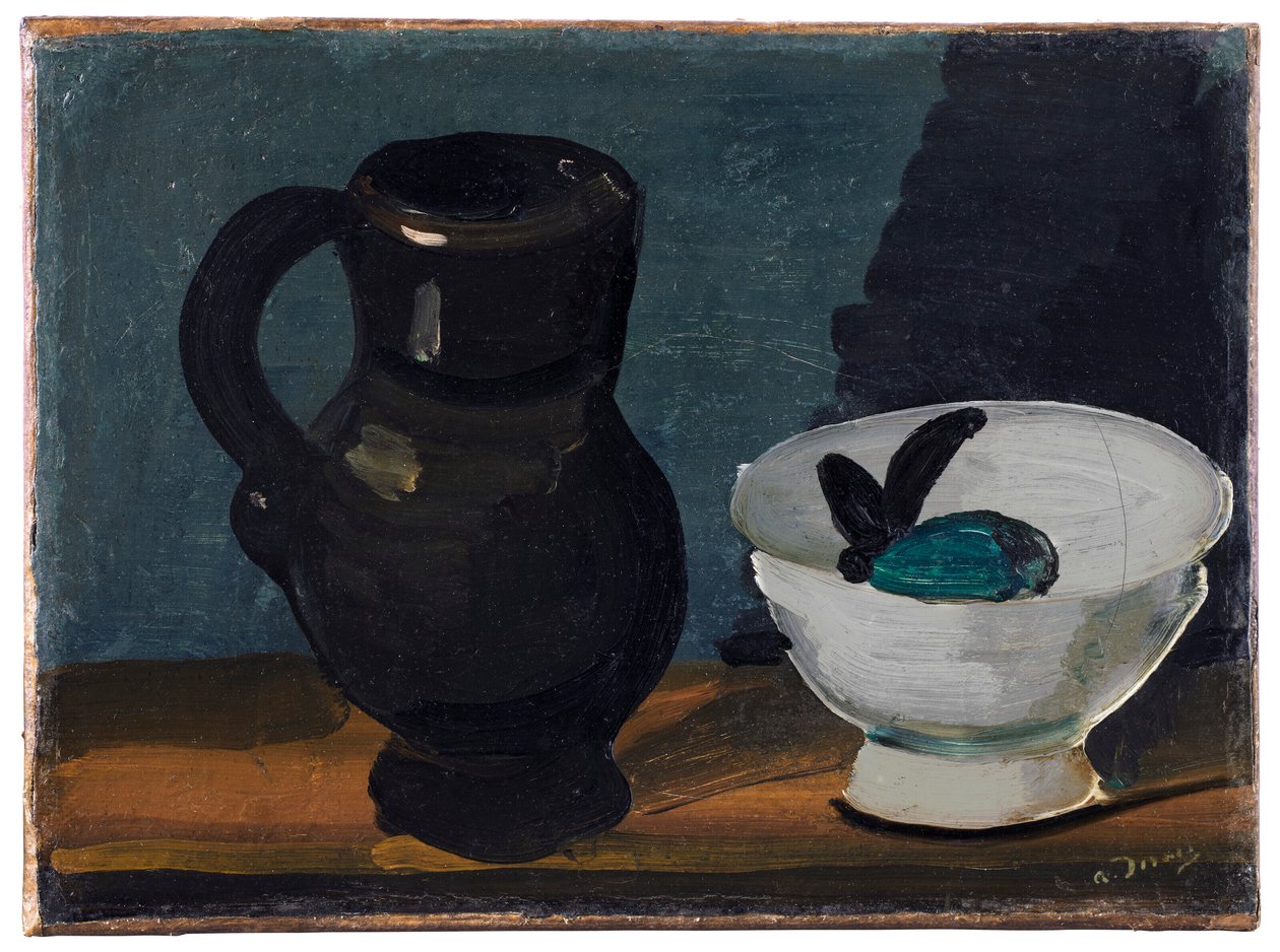 Martwa natura z dzbankiem i miską autorstwa Andre Derain