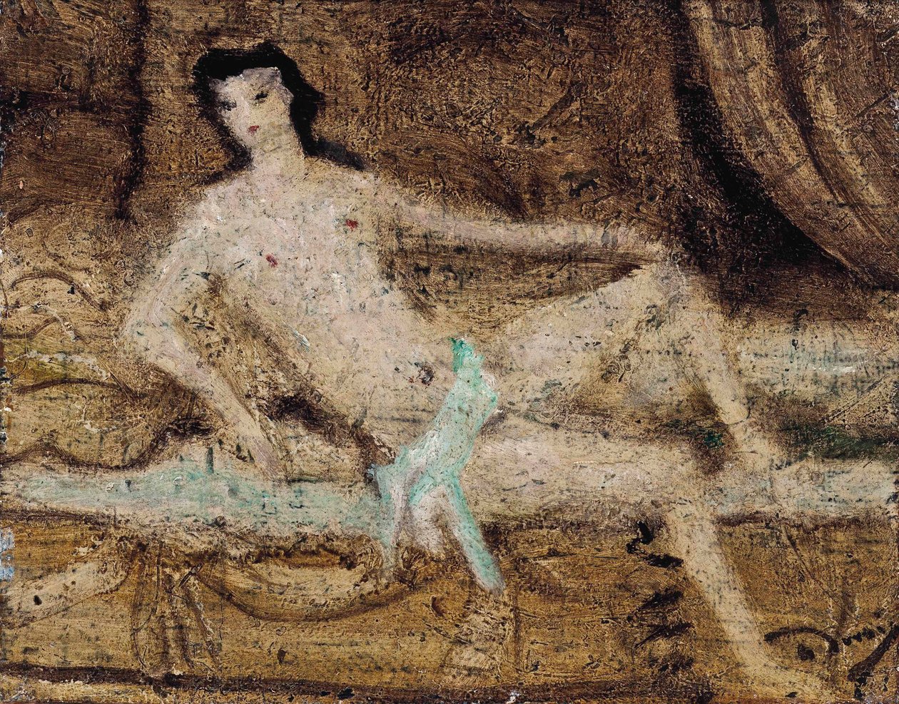 Akt leżący na sofie autorstwa Andre Derain