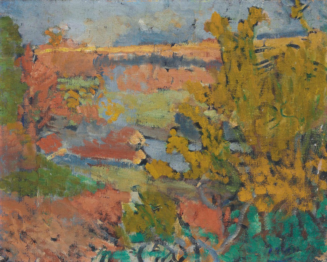 Krajobraz wokół Chatou autorstwa Andre Derain