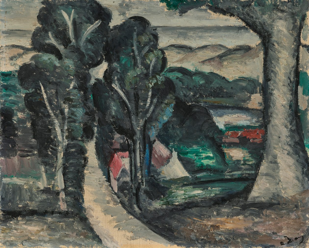 Krajobraz Camiers (Pas-de-Calais) autorstwa Andre Derain