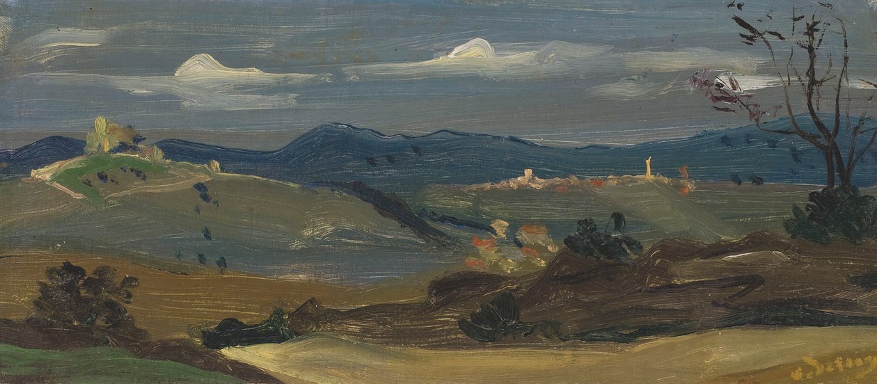 Krajobraz w pobliżu Eygalières autorstwa Andre Derain