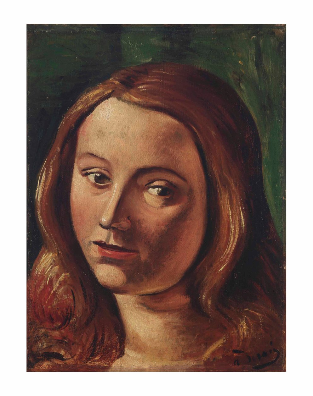 Głowa młodej kobiety autorstwa Andre Derain
