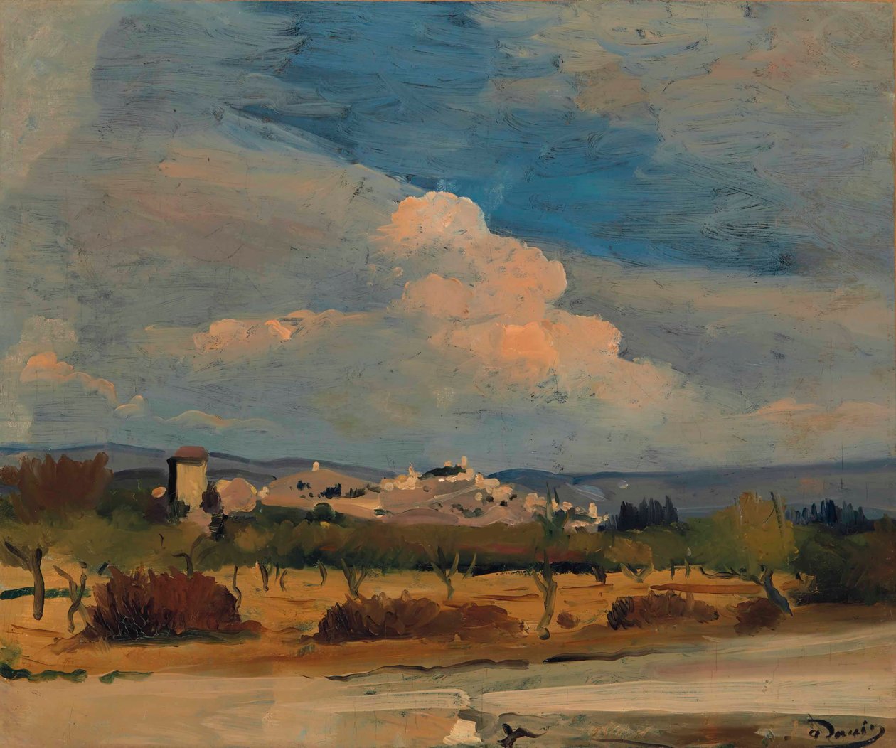 Widok na Eygalières autorstwa Andre Derain