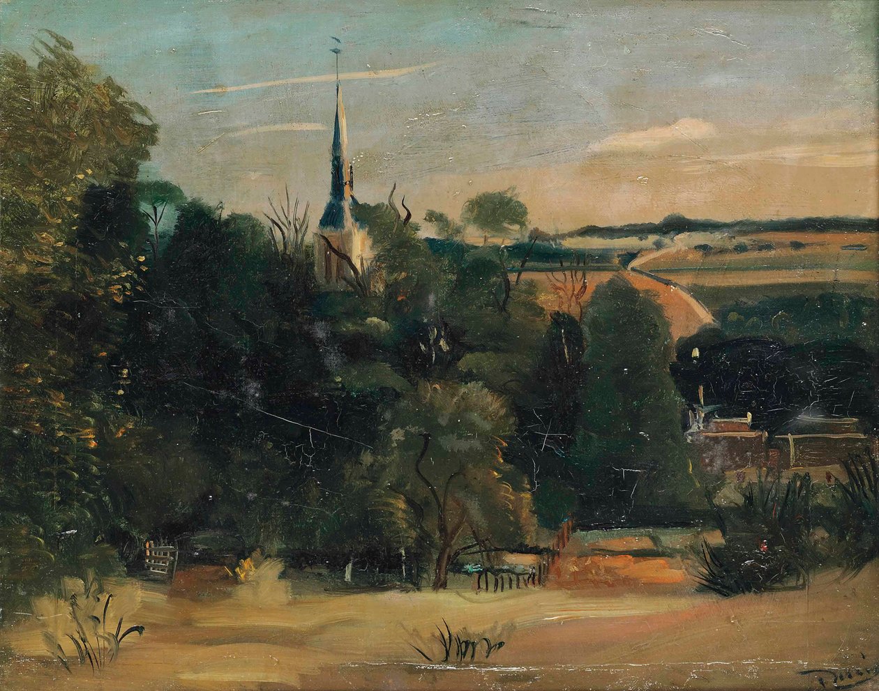 Widok na Donnemarie-en-Montois autorstwa Andre Derain
