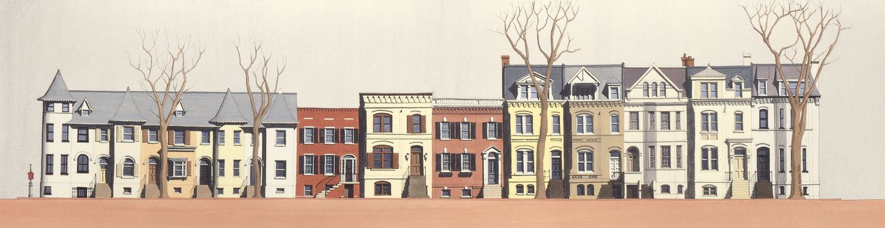 2901-2923 Q Street, Georgetown, Waszyngton DC autorstwa Andras Kaldor