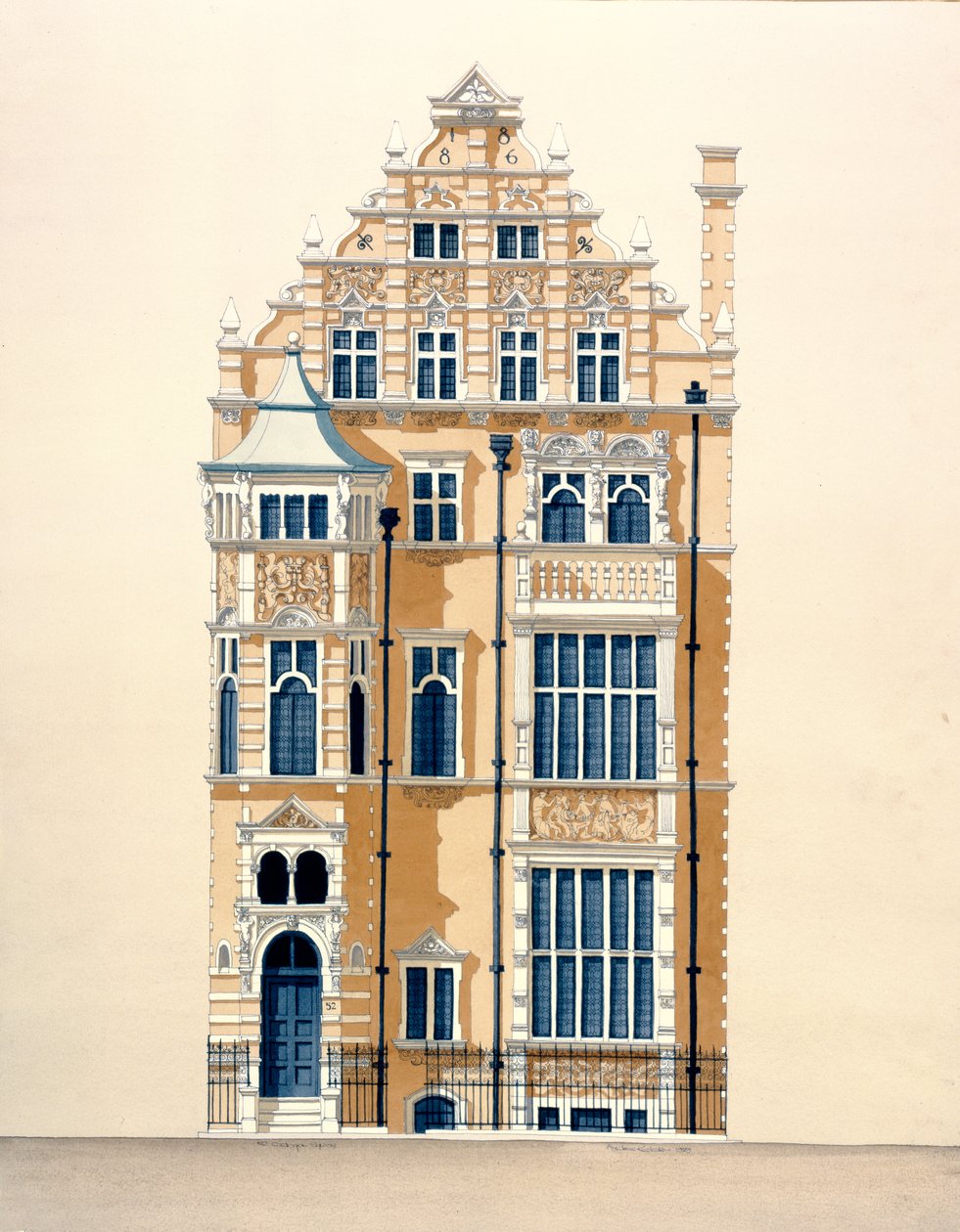52 Cadogan Square, Knightsbridge, Londyn autorstwa Andras Kaldor