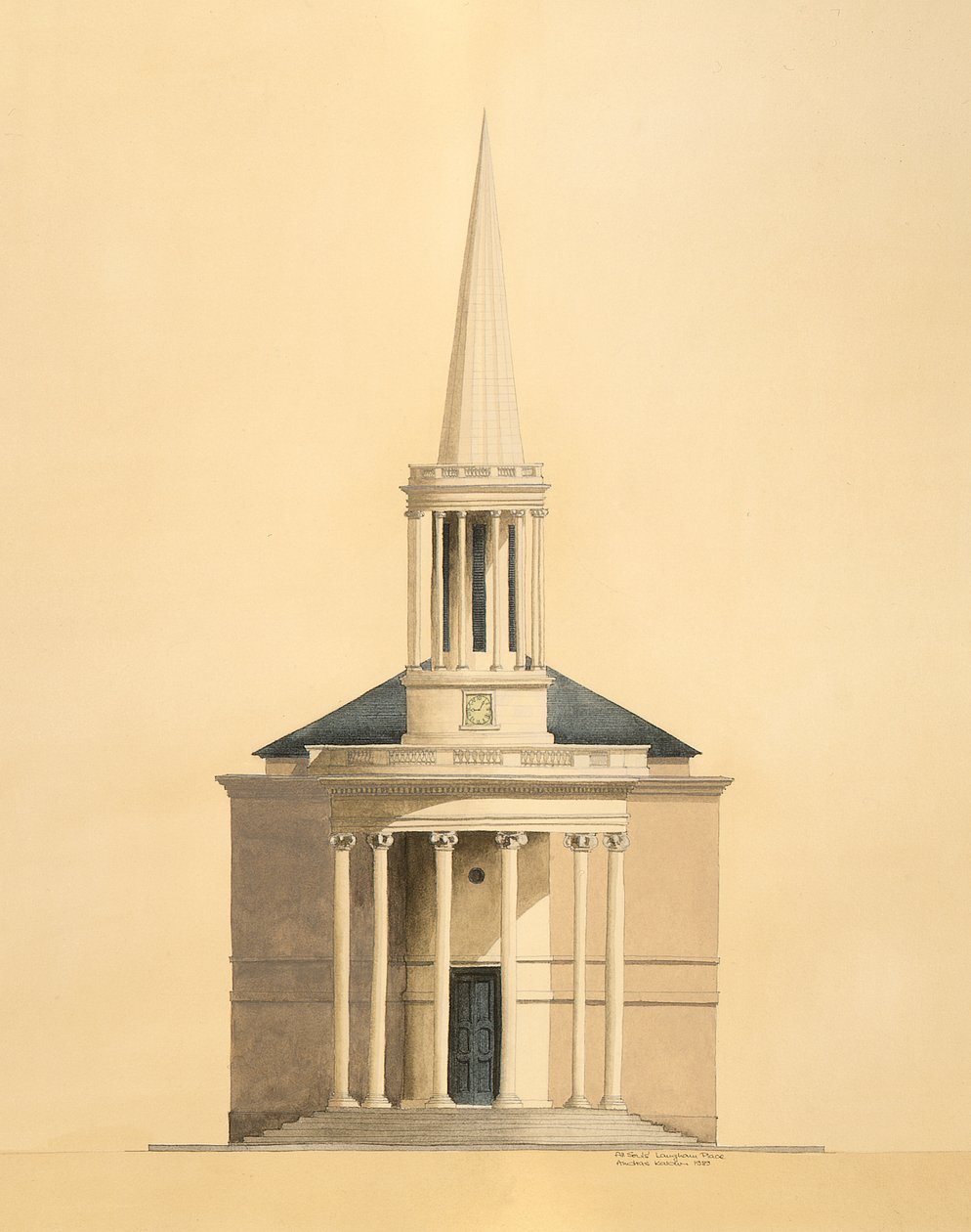 All Souls, Langham Place, Londyn autorstwa Andras Kaldor