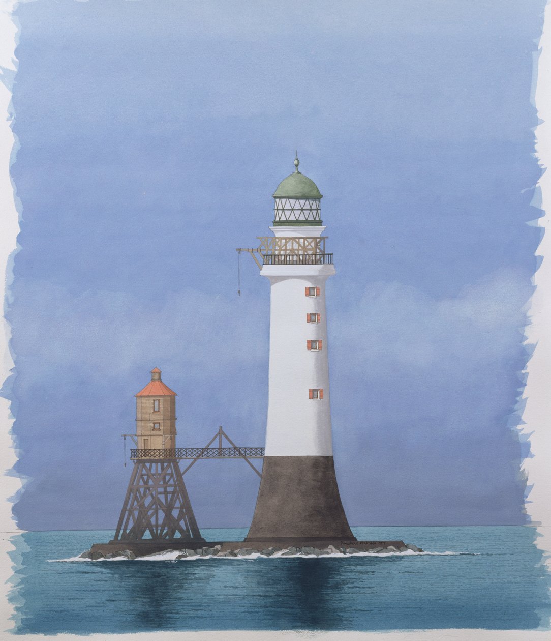 Bell Rock Light, Arbroath, Szkocja autorstwa Andras Kaldor
