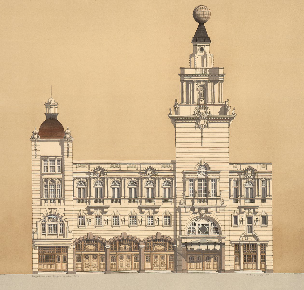 Angielska Opera Narodowa, Londyn autorstwa Andras Kaldor