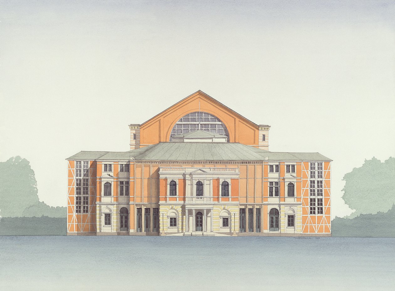 Festspielhaus, Bayreuth, Niemcy autorstwa Andras Kaldor