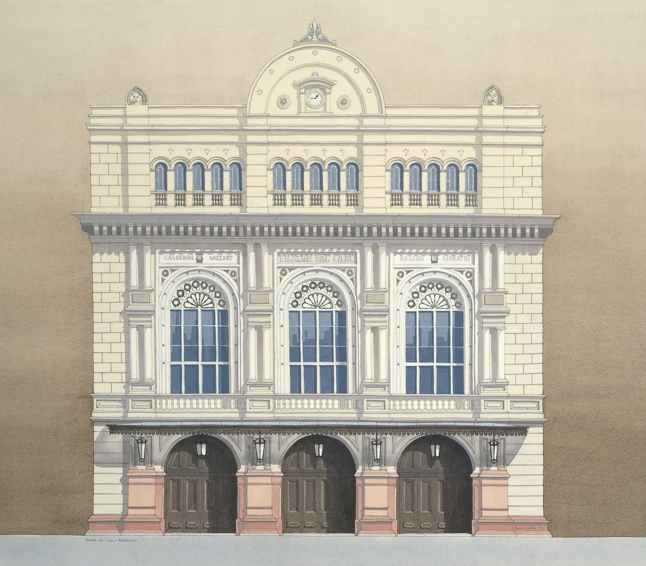 Gran Teatre del Liceu, Barcelona autorstwa Andras Kaldor