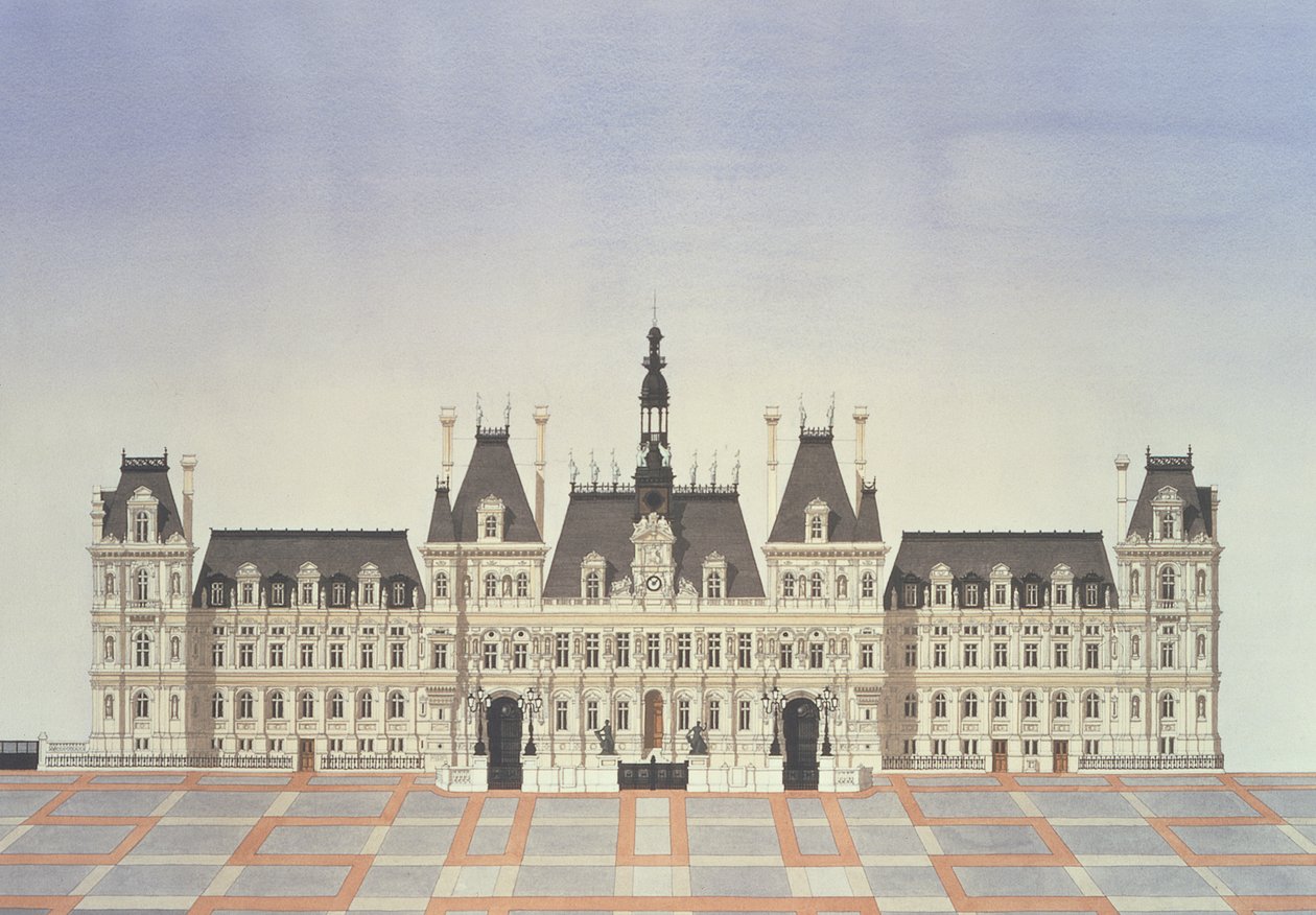 Hotel de Ville, Paryż autorstwa Andras Kaldor