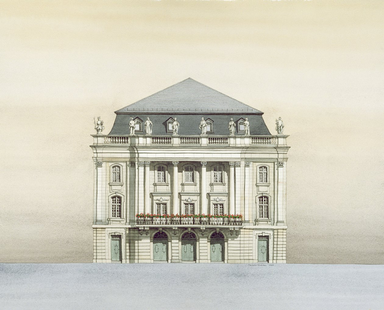 Opera Margravial, Bayreuth, Niemcy autorstwa Andras Kaldor