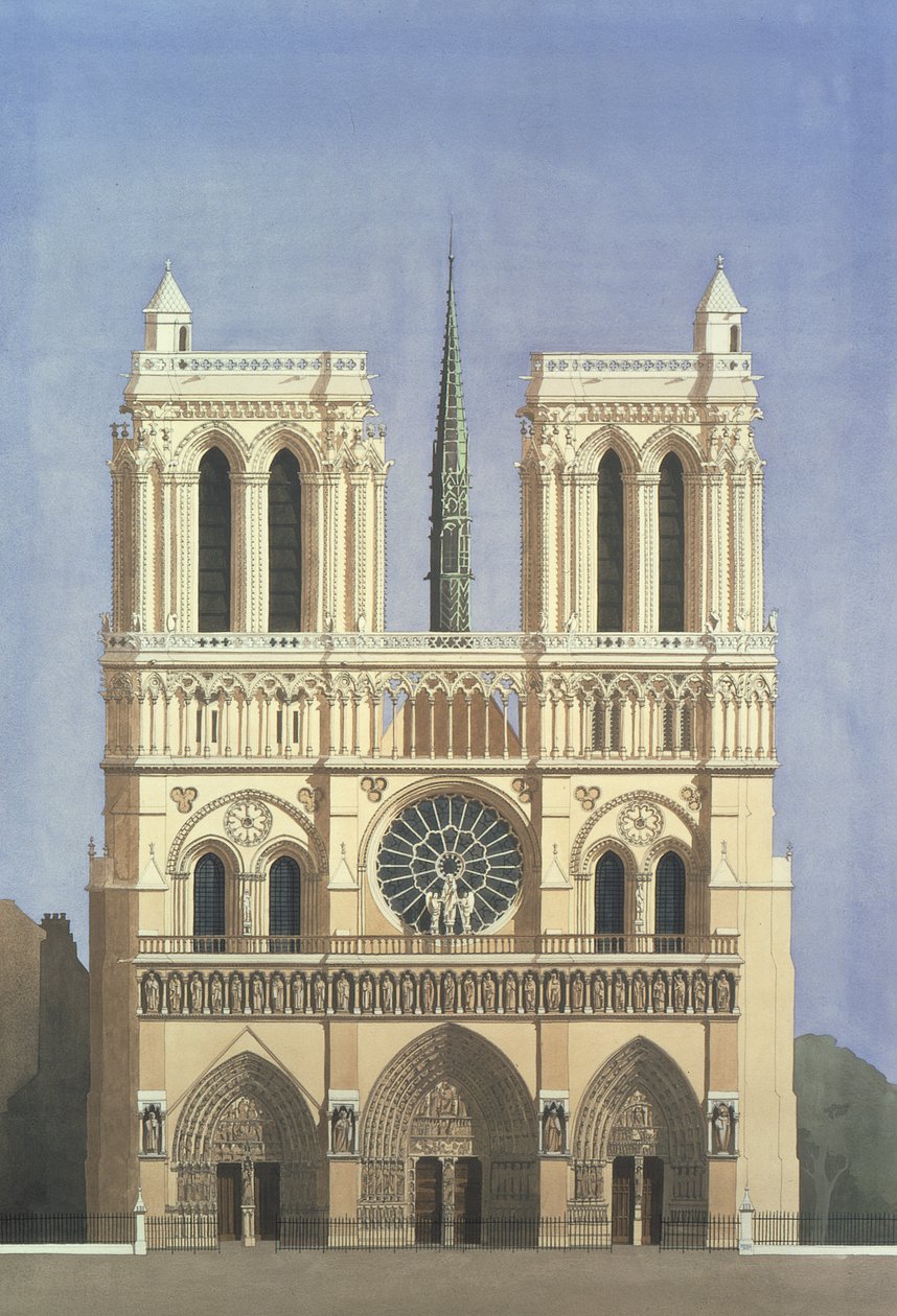 Notre Dame, Paryż autorstwa Andras Kaldor