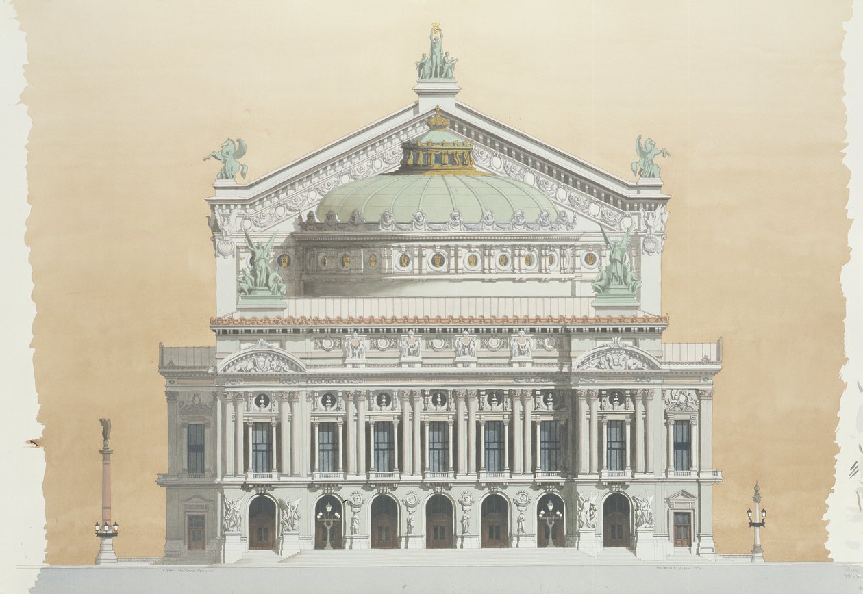 Opera Garnier, Paryż, Francja autorstwa Andras Kaldor