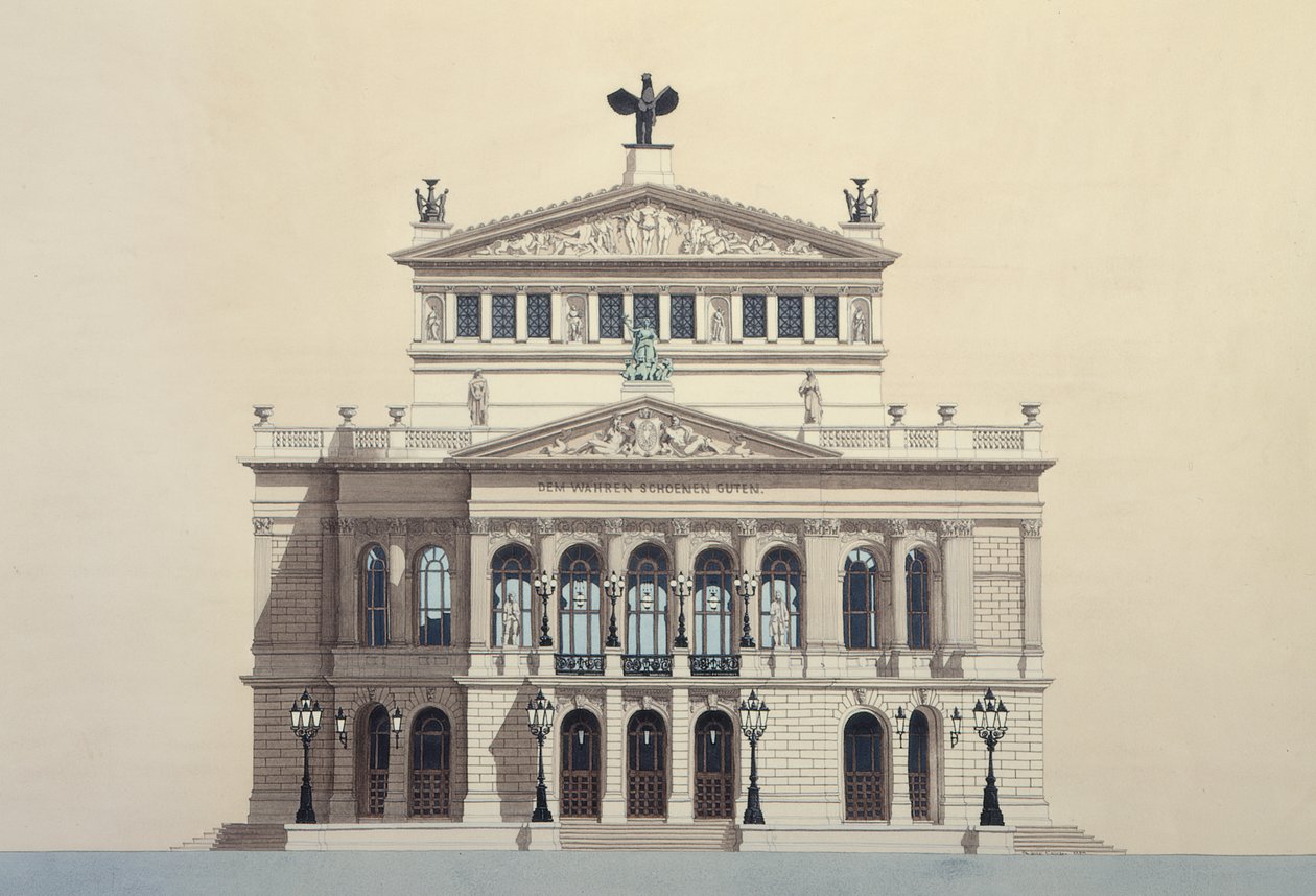 Opera House, Frankfurt, Niemcy autorstwa Andras Kaldor