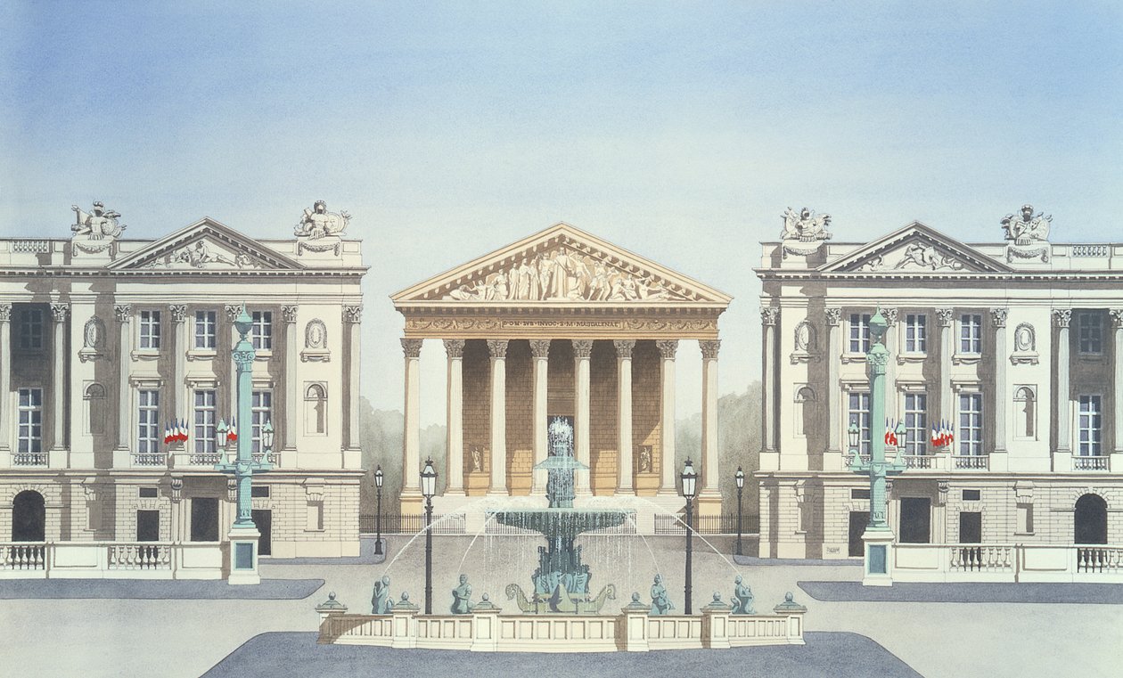 Place de la Concorde, Paryż autorstwa Andras Kaldor