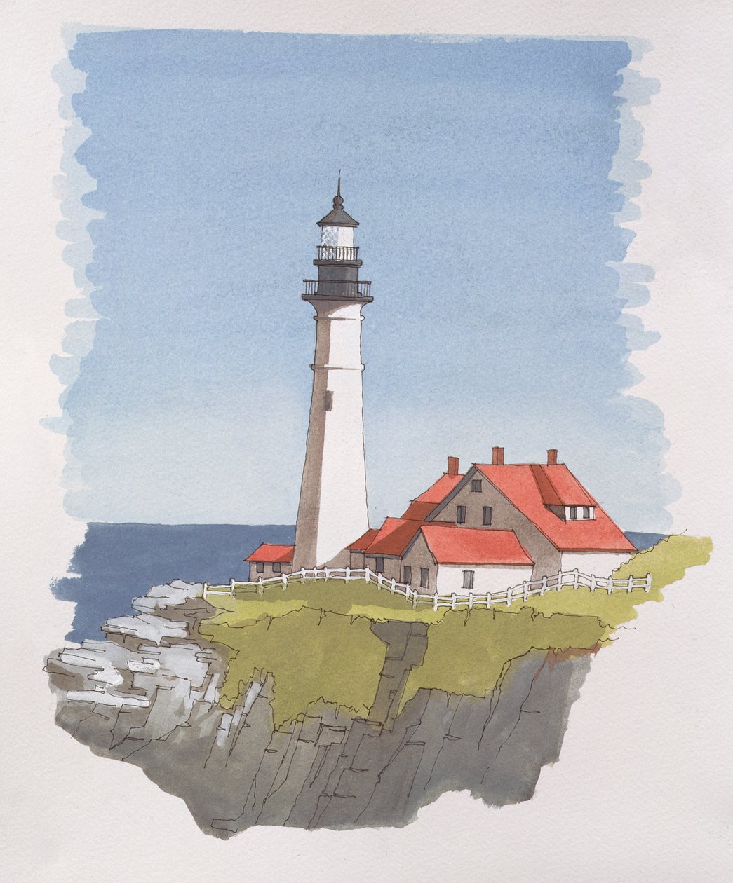 Latarnia morska Portland Head, Maine, USA autorstwa Andras Kaldor