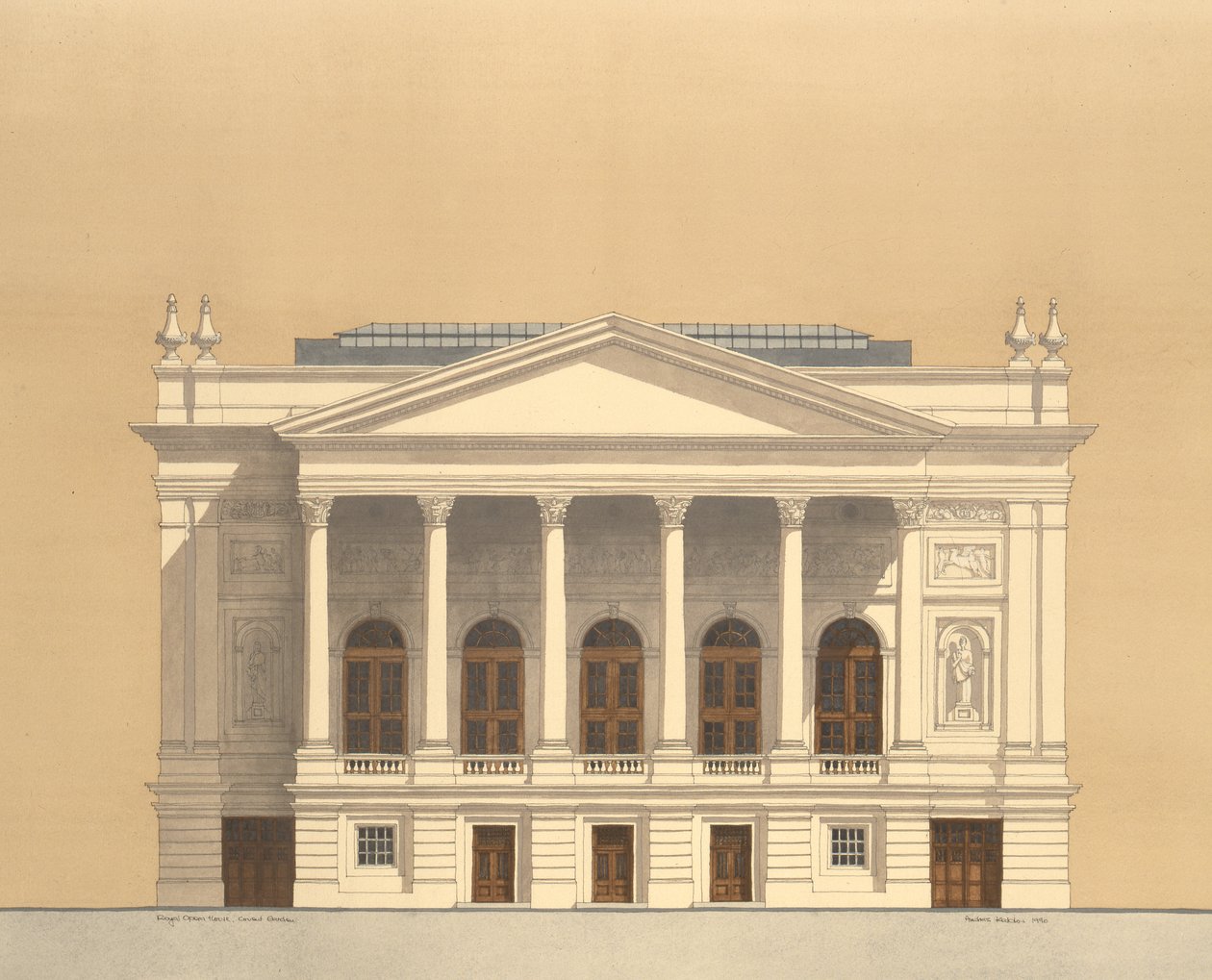 Royal Opera House, Covent Garden, Londyn autorstwa Andras Kaldor