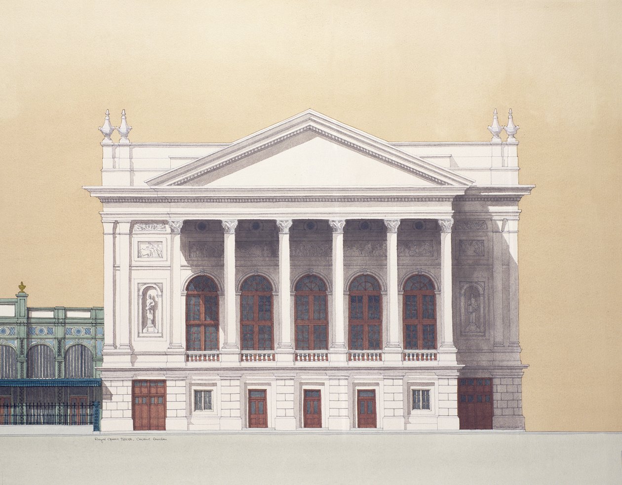 Royal Opera House, Londyn autorstwa Andras Kaldor