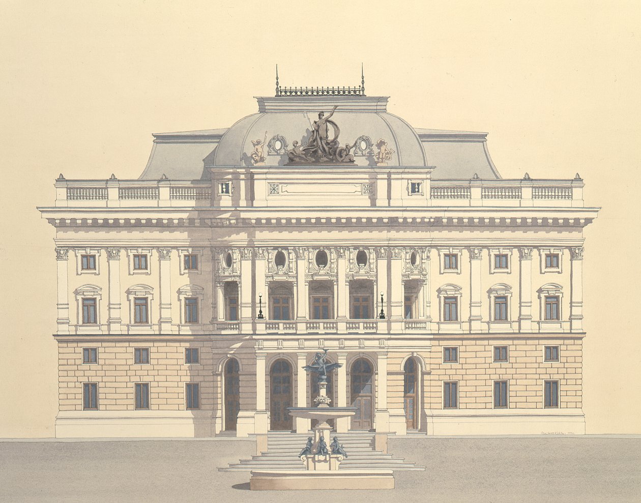 Słowacki Teatr Narodowy autorstwa Andras Kaldor