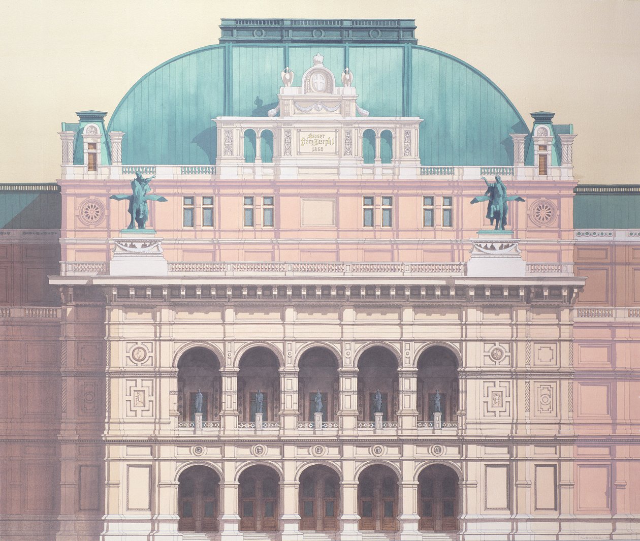 Opera Państwowa, Wiedeń, Austria (szczegół) autorstwa Andras Kaldor