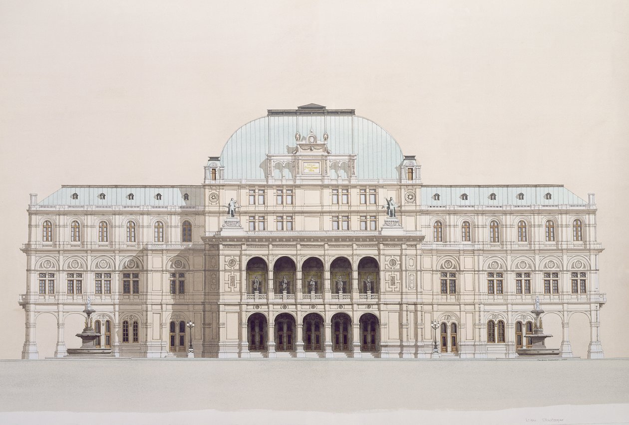 Wiedeńska Opera Państwowa, Austria autorstwa Andras Kaldor