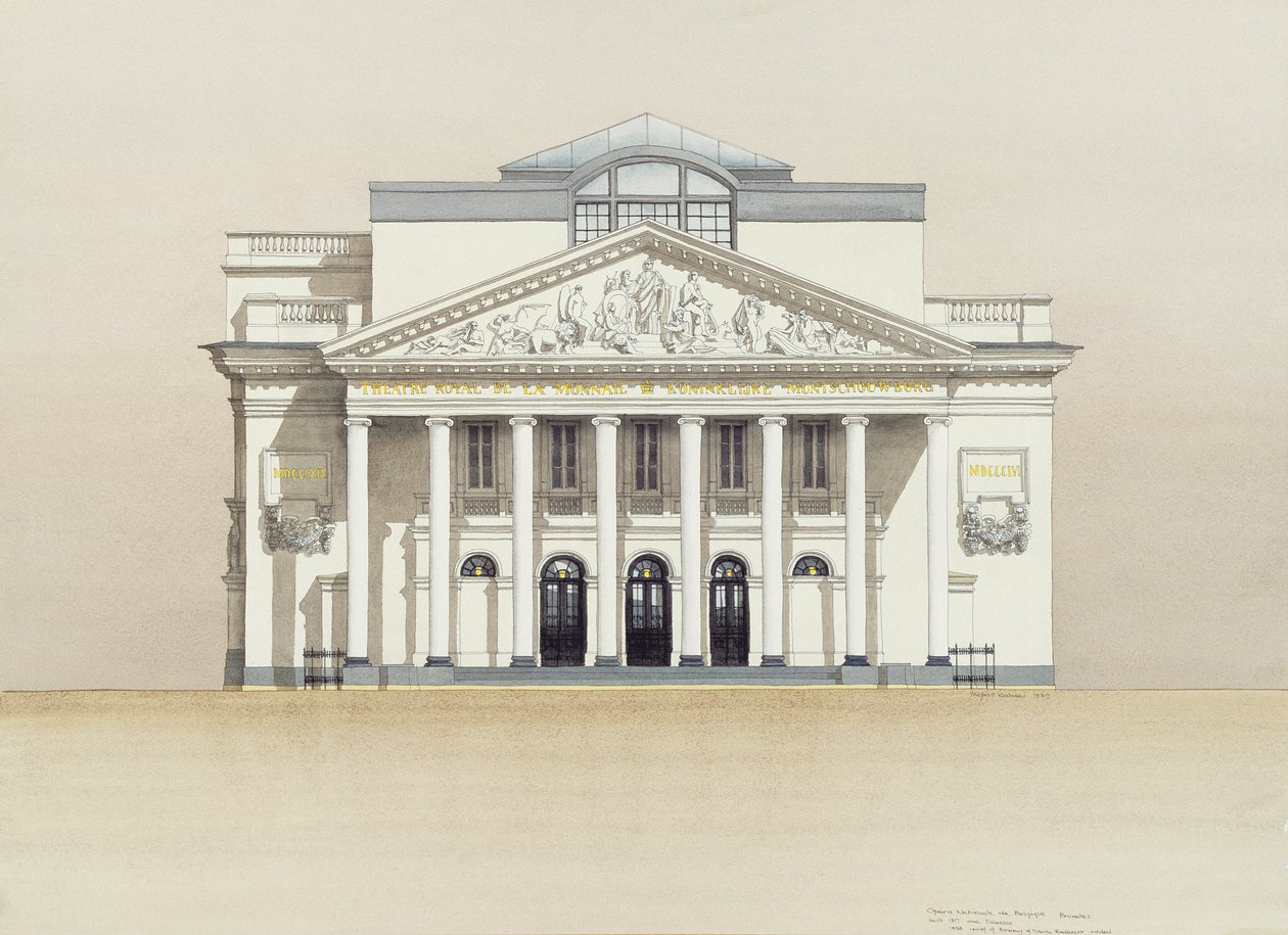 Teatre Royal de la Monnaie, Bruksela, Belgia autorstwa Andras Kaldor