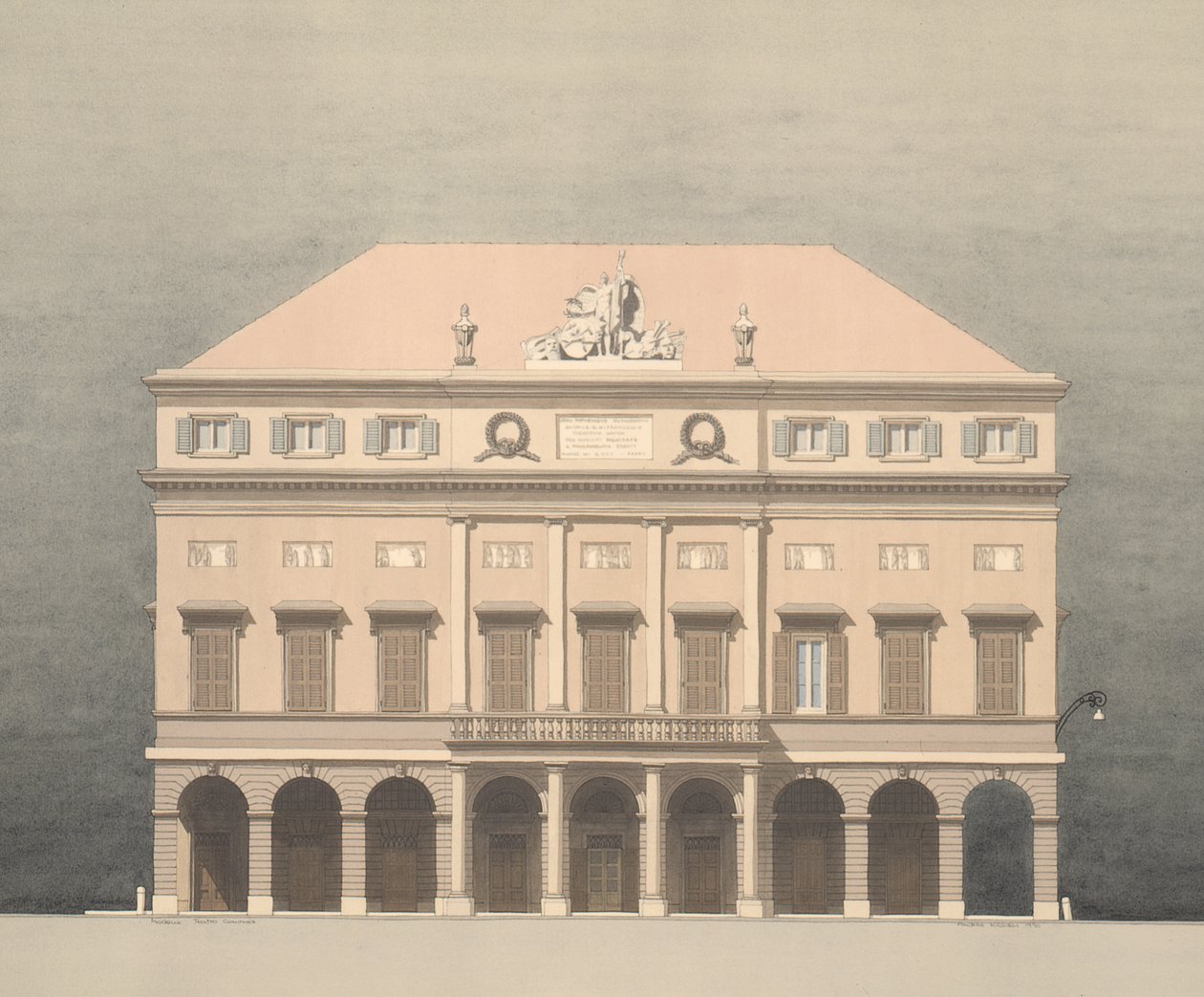 Teatr Miejski, Modena, Włochy autorstwa Andras Kaldor
