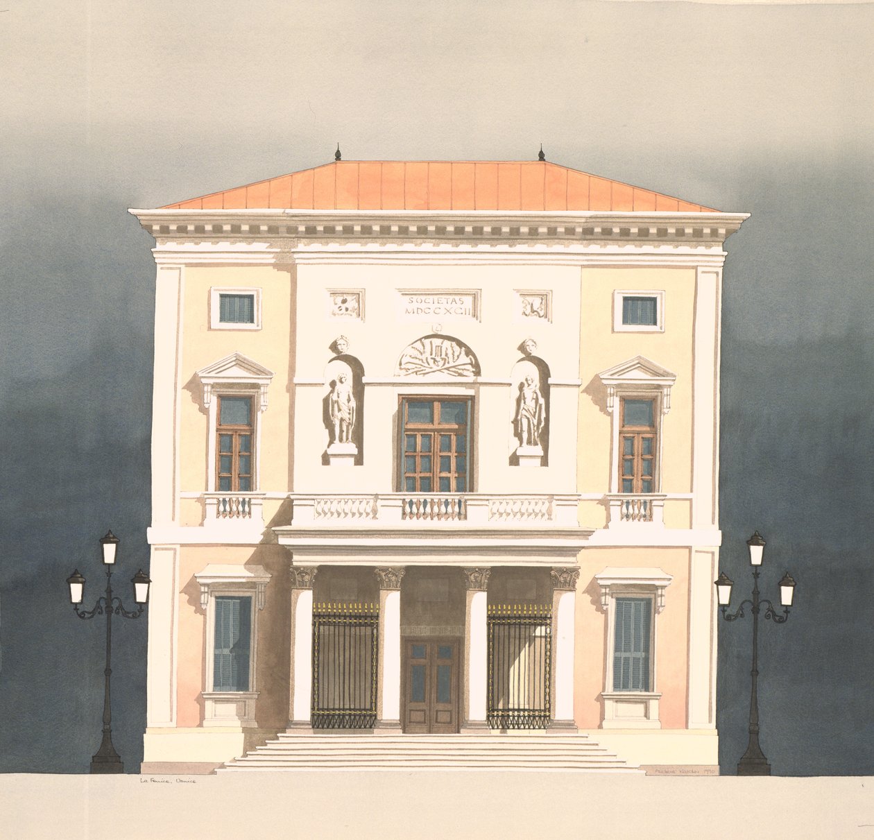 Teatr La Fenice, Wenecja, Włochy autorstwa Andras Kaldor