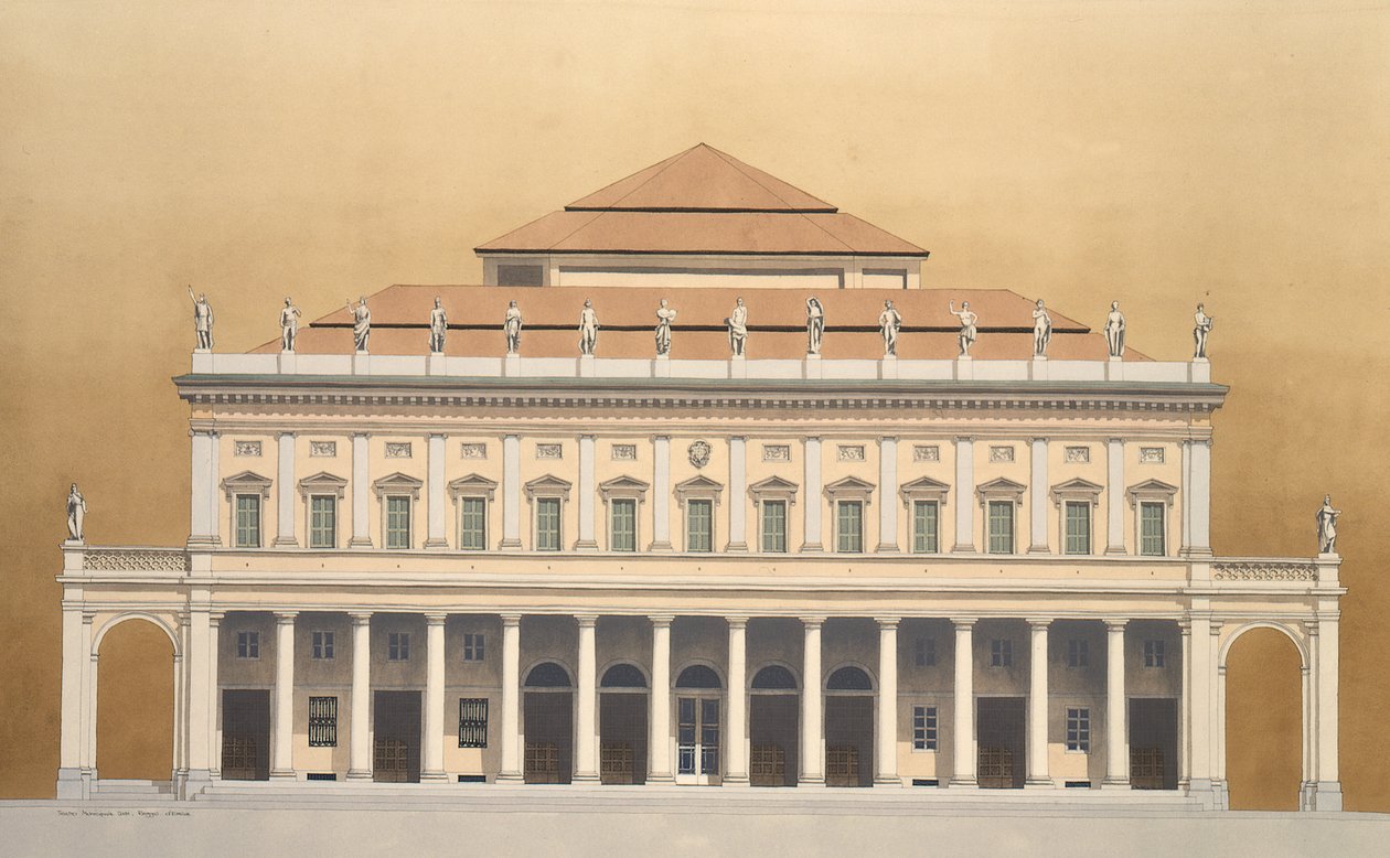 Teatr Miejski Valli, Reggio Emilia, Włochy autorstwa Andras Kaldor