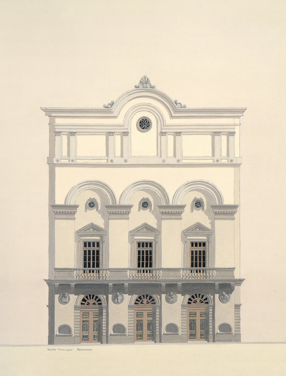 Teatr Główny, Barcelona, Hiszpania autorstwa Andras Kaldor