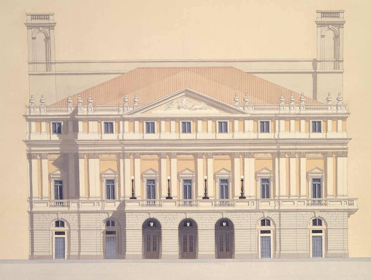 Teatro alla Scala, Mediolan, Włochy autorstwa Andras Kaldor