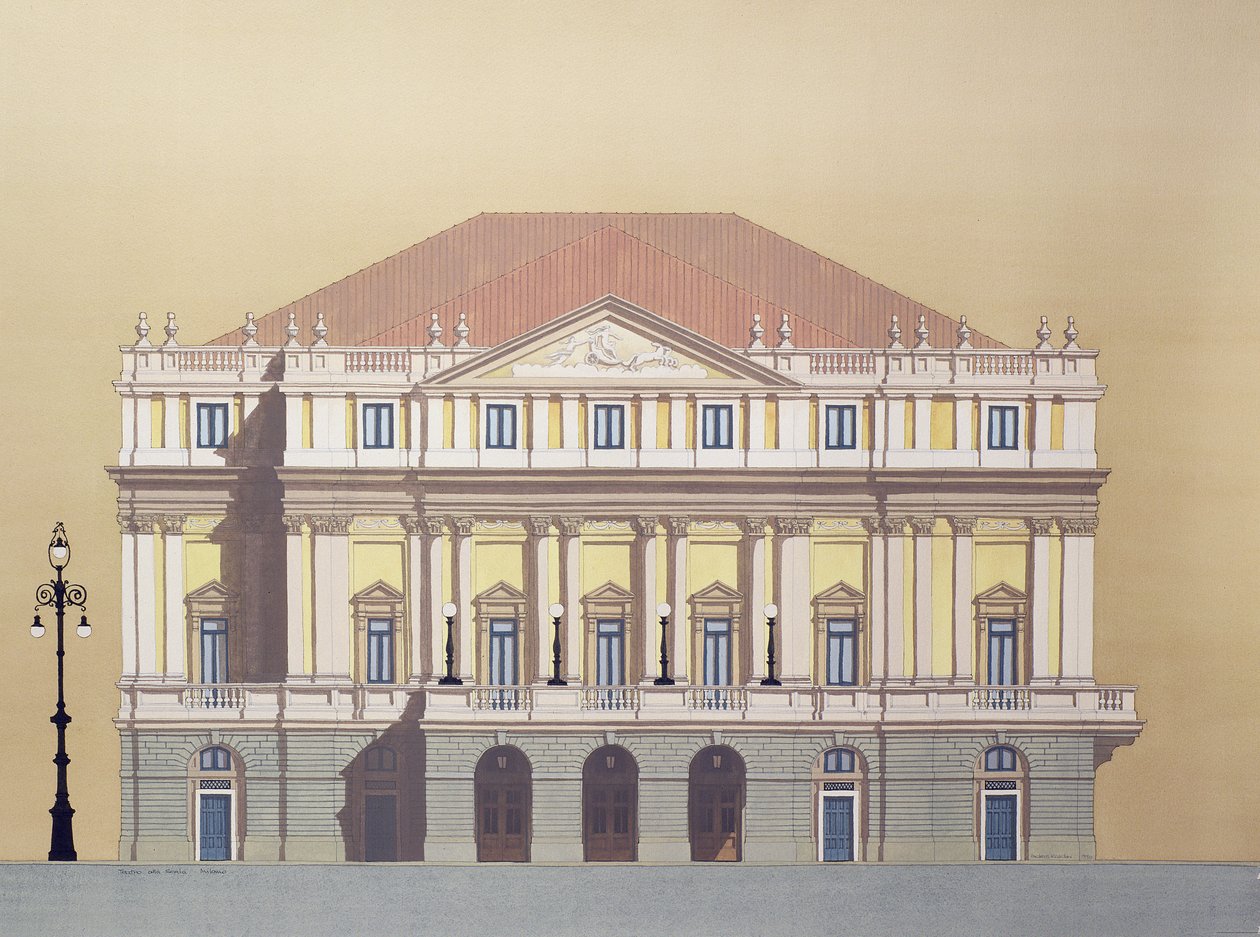 Teatro alla Scala, Mediolan, Włochy autorstwa Andras Kaldor