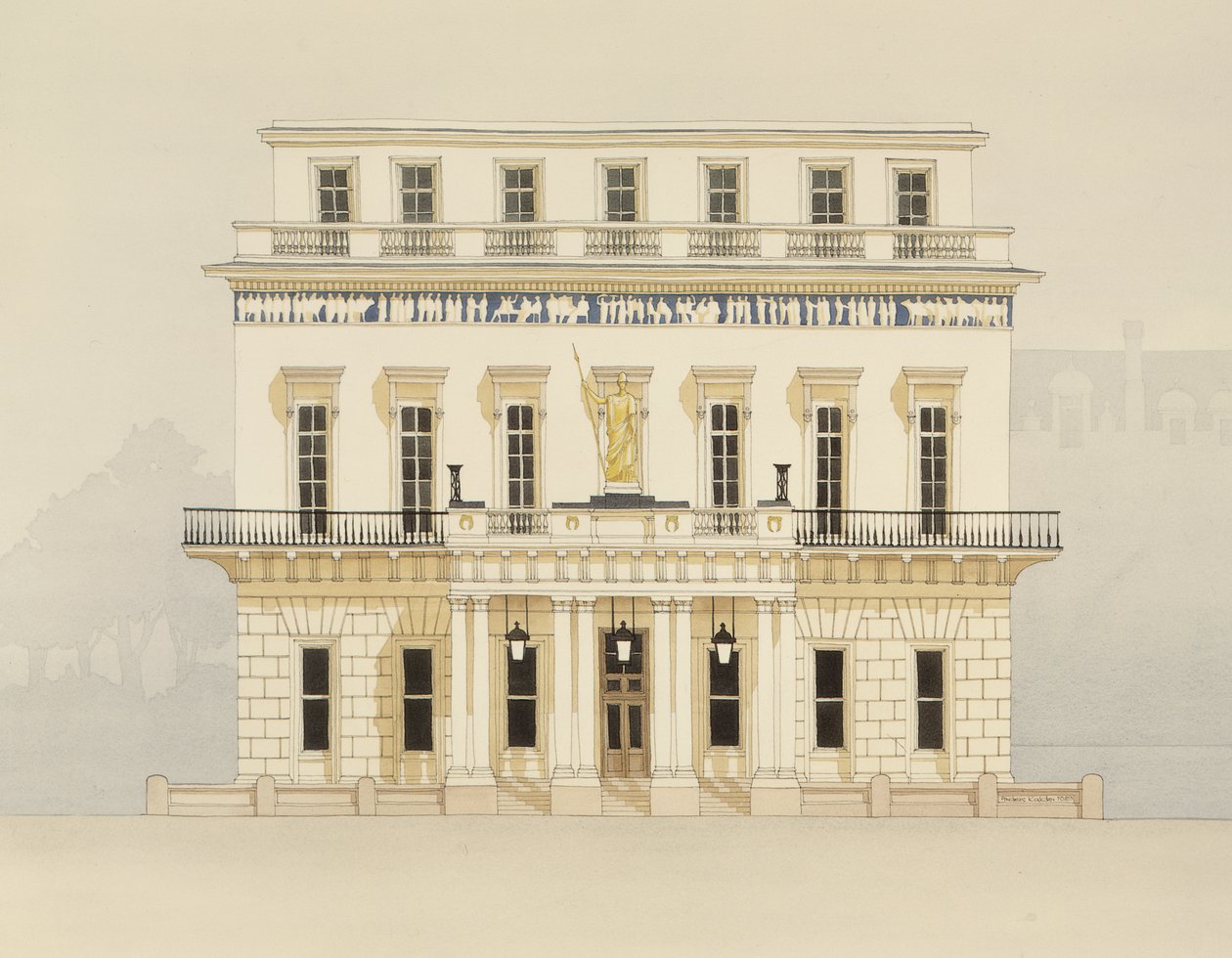 Athenaeum, Waterlo Place autorstwa Andras Kaldor