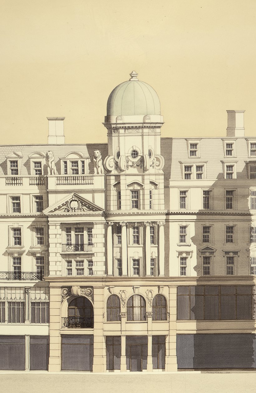 The Linen Hall (szczegół), Regent Street, Londyn autorstwa Andras Kaldor