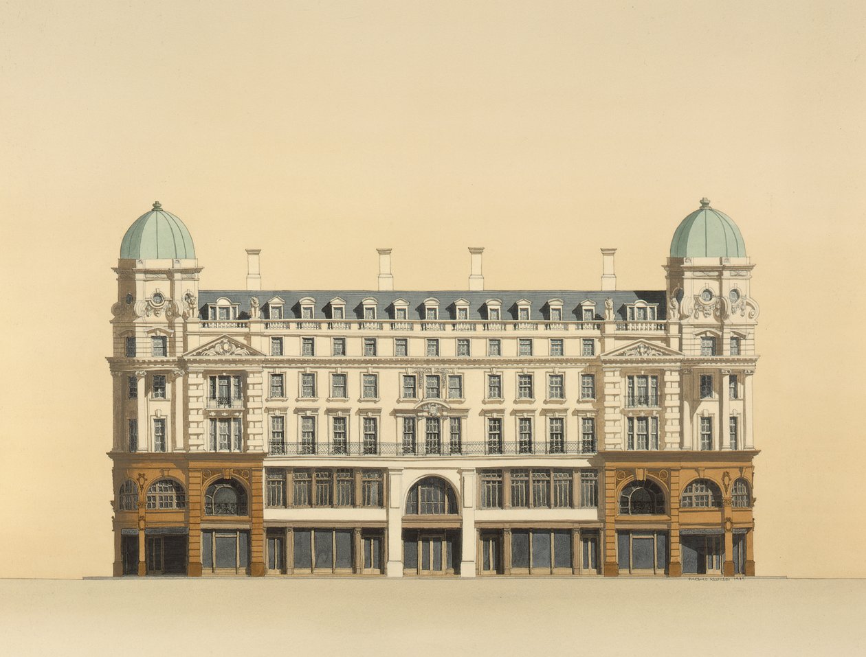 The Linen Hall, Regent Street autorstwa Andras Kaldor