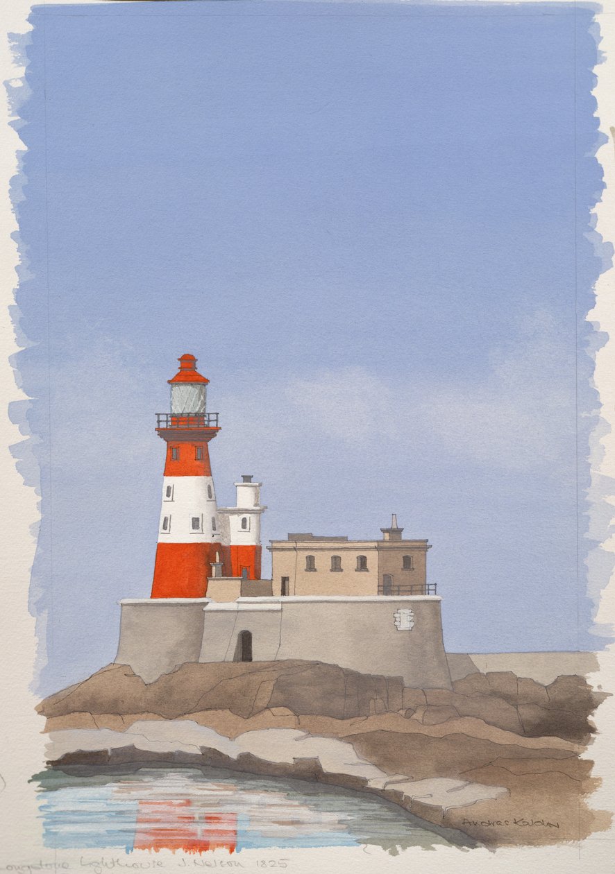 Latarnia morska Longstone, wyspa Farne autorstwa Andras Kaldor