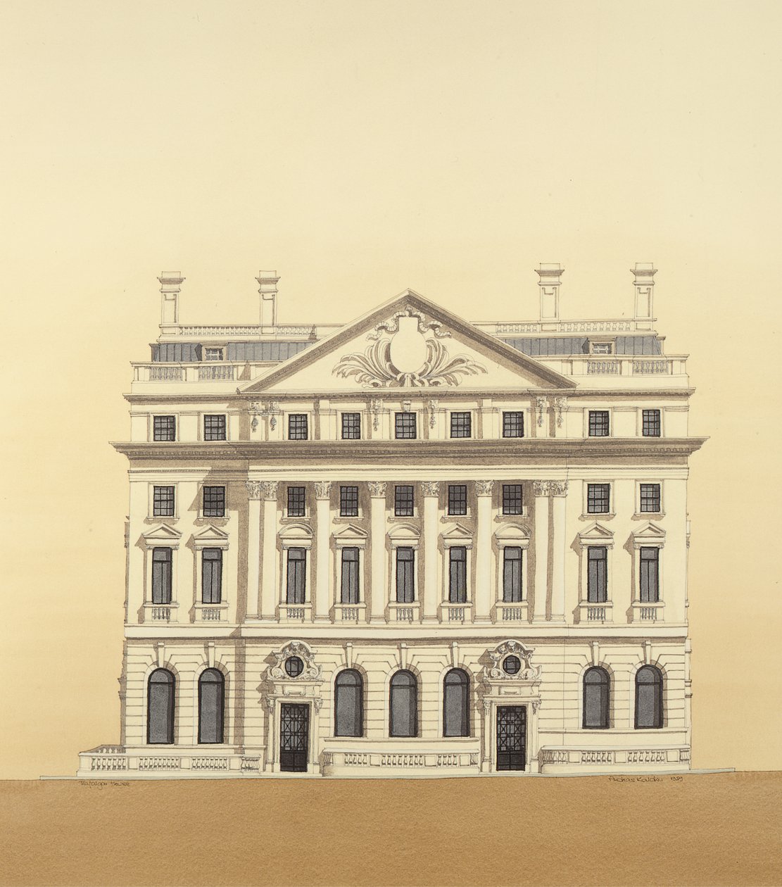 Trafalgar House, Waterloo Place, Londyn autorstwa Andras Kaldor