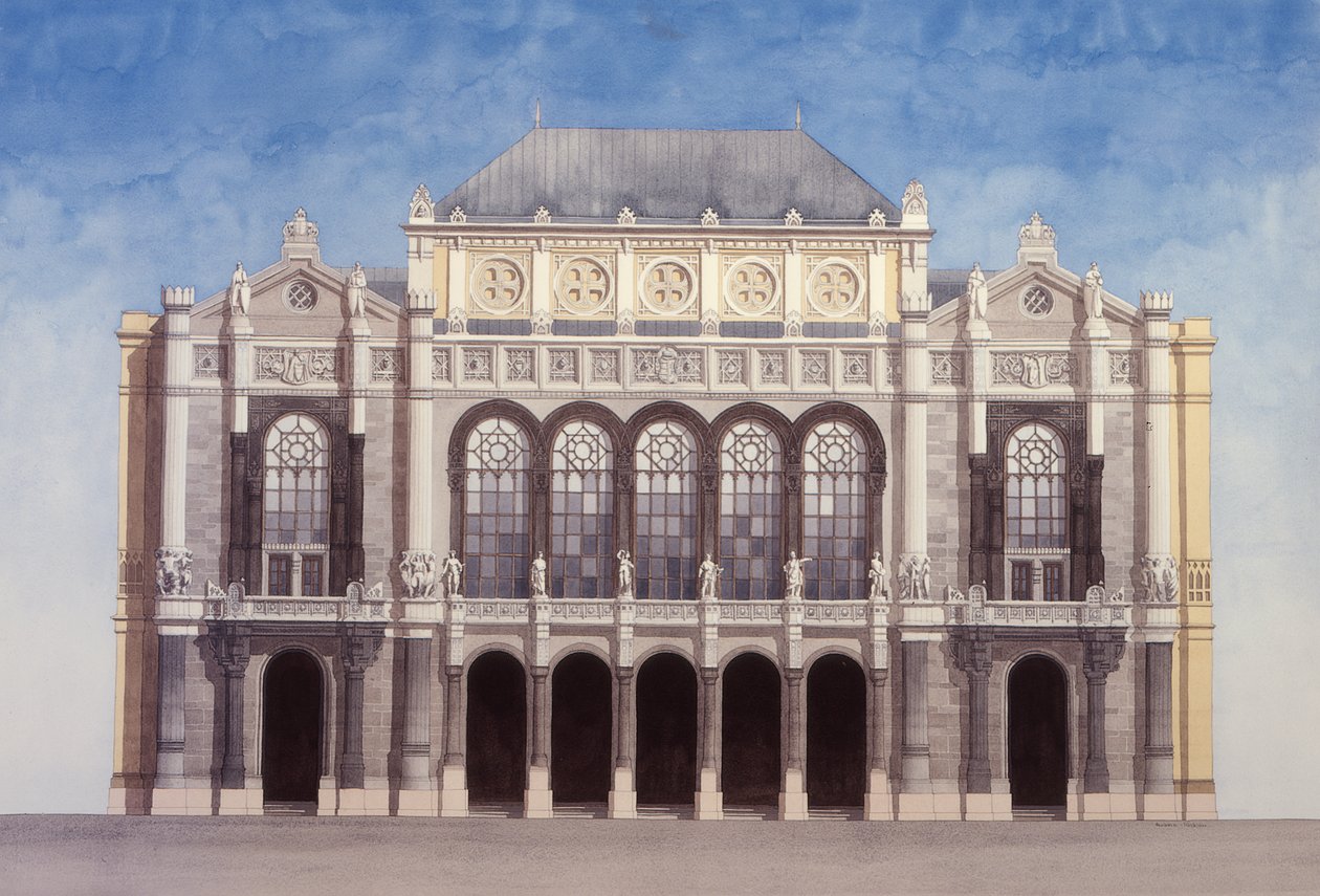 Sala koncertowa Vigado, Budapeszt, Węgry autorstwa Andras Kaldor