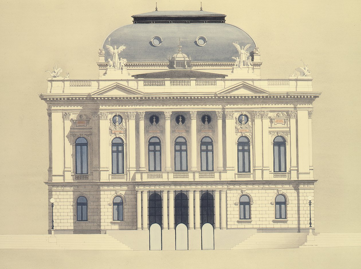 Opera w Zurychu, Zurych, Szwajcaria autorstwa Andras Kaldor