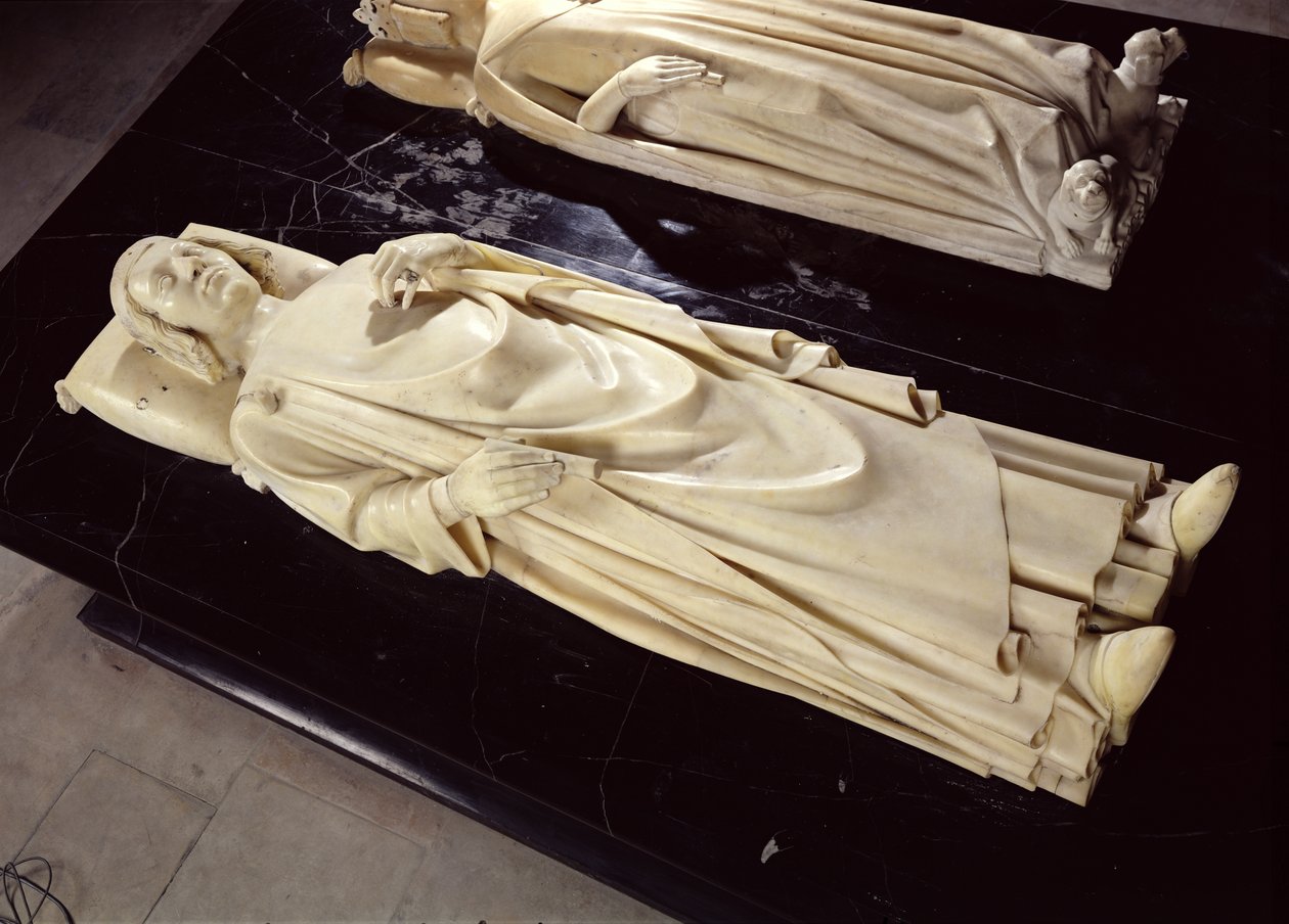 Wizerunek Karola V „Mądrego” (1338-80) c.1364 (marmur) autorstwa Andre Beauneveu