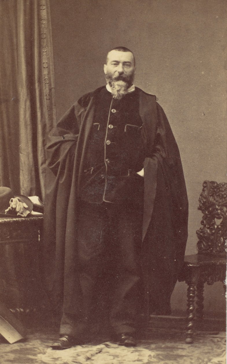 Alphonse Karr, lata 50. XIX wieku. autorstwa Andre Adolphe Eugene Disderi